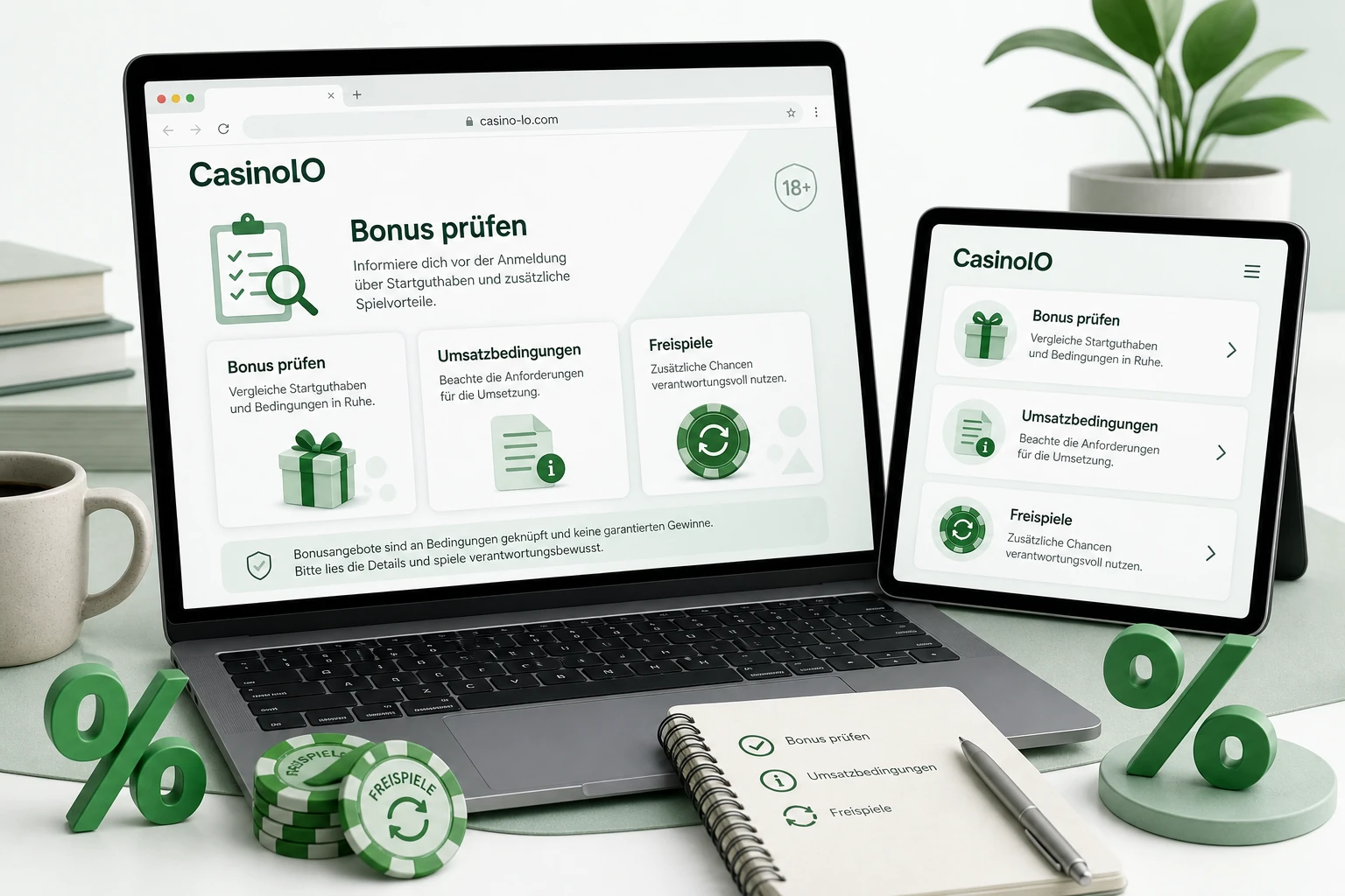 CasinolO Casino Bonus richtig einordnen