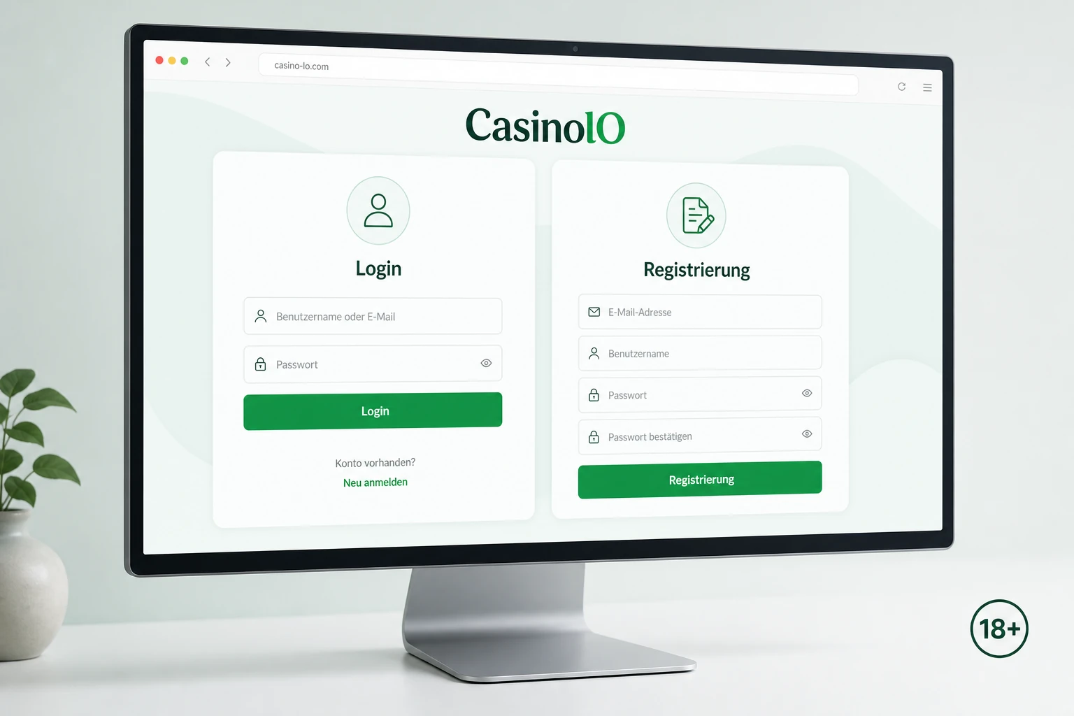 CasinolO Anmeldung: Login oder Registrierung?